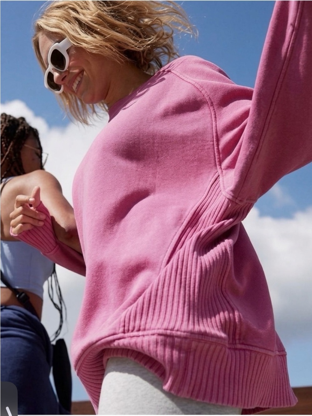 Aerie Down-To-Earth Crew
Sweatshirt Bright Pink Women's
Aerie Crewneck  XS